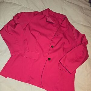 SHEIN Vibrant Pink Blazer